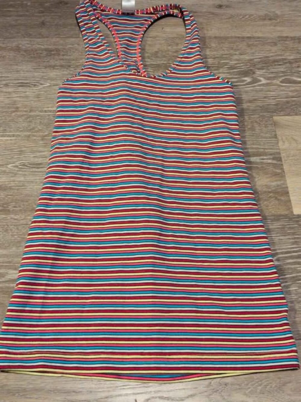 Ivivva Girls Size 10 Striped Racerback Tank Top